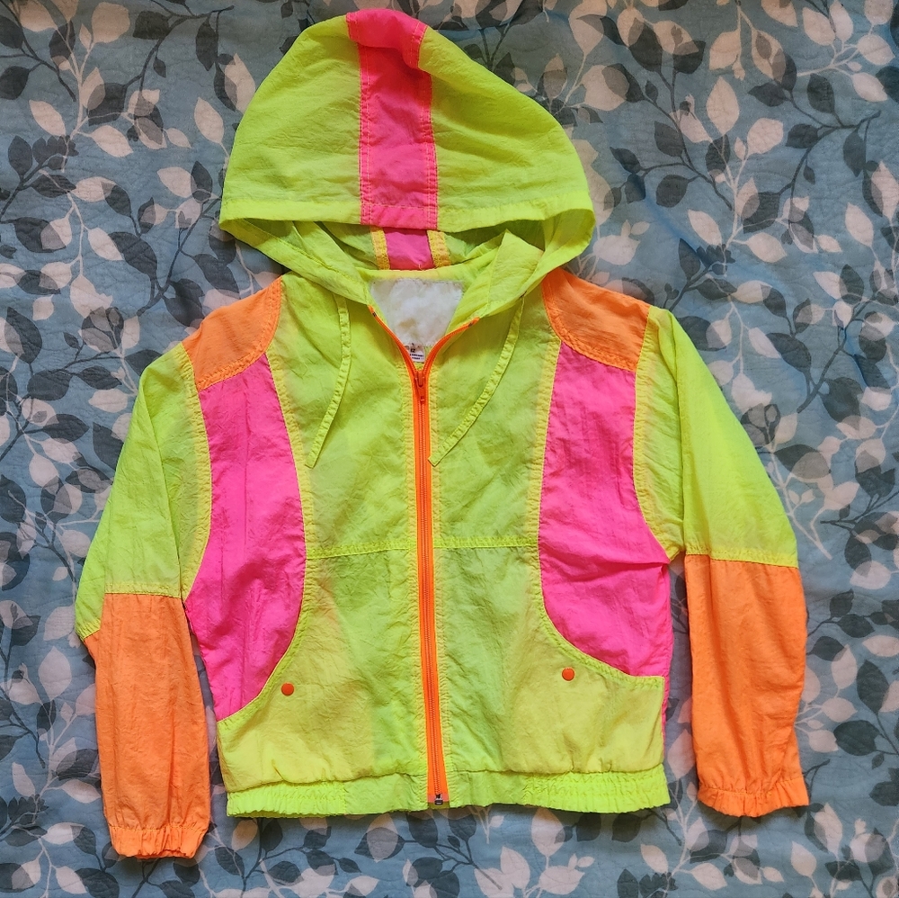 Vintage Neon Windbreaker
